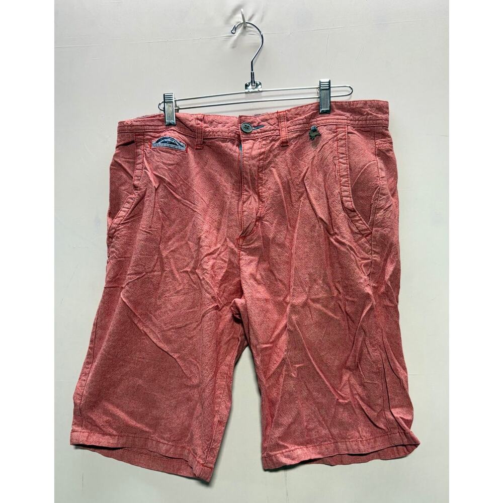 Modern Amusement Red Cotton Shorts Size 33 Casual Menswear Bird Logo
